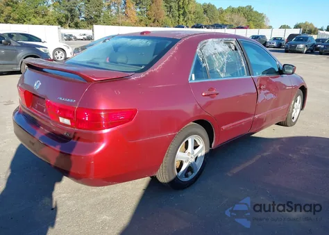 2005 Honda Accord 2.4 Ex from USA, damaged, VIN 1HGCM56825A002623